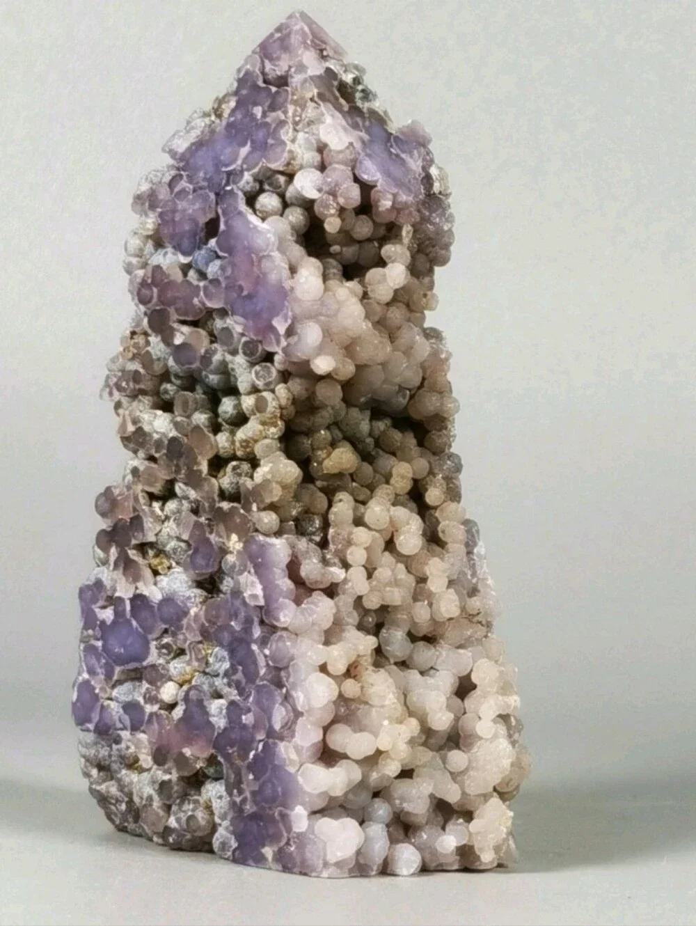AAA Grade Botryoidal Grape Agate Chalcedony Tower Well Defined Purple Specimen